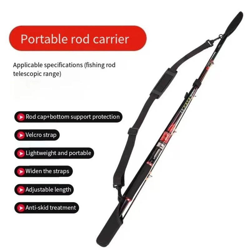 Fishing Rod Carry Strap for Travel & Storage – Adjustable