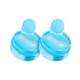 Parches para Ojos Hidrogel - Parches para Contorno de Ojos Acido Hialuronico - Mascarilla para Contorno de Ojos con Acido Hialuronico - Parches para Ojos - Antiarrugas de Ojos 60 Parches cada uno - 2 PACK