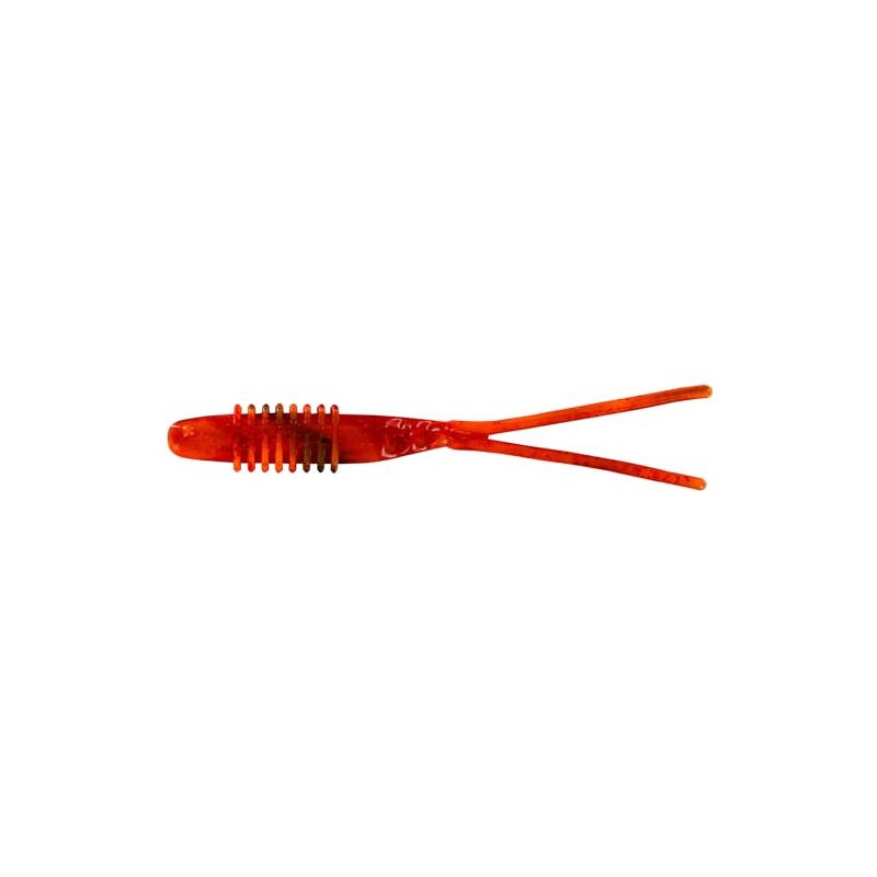 Big Bite Baits 4.25'' Kamikaze SWIMON Split Tail/Green Pumpkin FLAMETHROWER