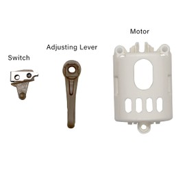 Anrom Hair Clipper Accessories DIY 3PCS, Dial Button, Switch, Motor Cover Replacement Parts for Wahl 5-Star Series Magic Clip Clipper # 8148, 8591 (Brown)