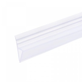 sourcing map Frameless Glass Shower Door Sweep, 177.17" Long, for 1/4"(6mm) Glass, H-Type Door Side Seal Strip