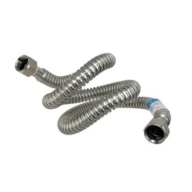 PROCURU 1-Pack 3/4" FIP x 36" (3Ft) Stainless Steel Water Heater Flex Connector, Certified Safe (6WAA36-1P)