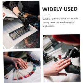 WOONEKY Foldable Nail Hand Rest Cushion Pad Soft Pu Nail Art Mat for Manicure Salon Home Use Convenient Table Mat for Dust Water Absorption