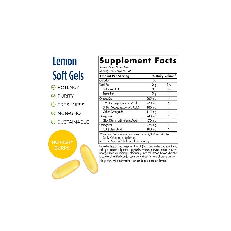 Nordic Naturals Nordic Naturals ProEFA 3-6-9, Lemon Flavor - 90