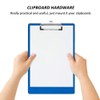 MAGICLULU Set of 10 Metal Clipboard Clips with Rubber Grip