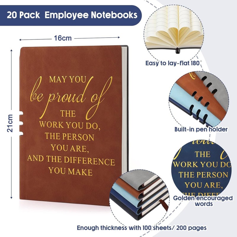 Thank You Gifts For Colleagues Leather Notebook A5,Leaving Gifts For