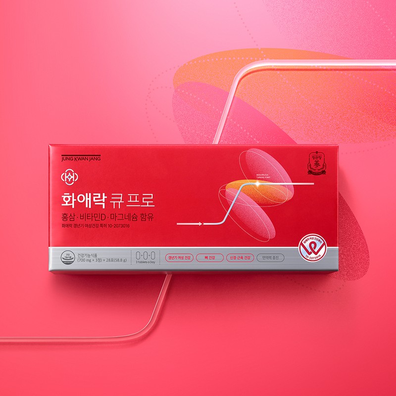Jeonggwanjang CheongKwanJang Hwaaerak Cupro 700mg 84 tablets / 정관장 화애락
