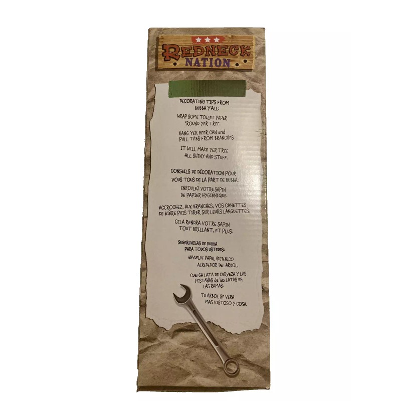 Redneck Nation 15” Humorous Novelty Plunger Holiday Christmas Tree Gift
