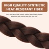 NJCXOLA Braid Extensions Pferdeschwanz Verlängerung mit Haargummi, 100 cm Lang