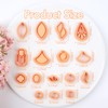Puocaon Embedded Polymer Clay Cutters - 16 Pcs Clay Cutters