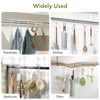 Amazer Plastic Shower Curtain Rings, 24 Pcs Shower Curtain Hooks,