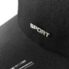 Kangqifen Men's Women's Long Brim Canvas Summer Baseball Cap (Black)