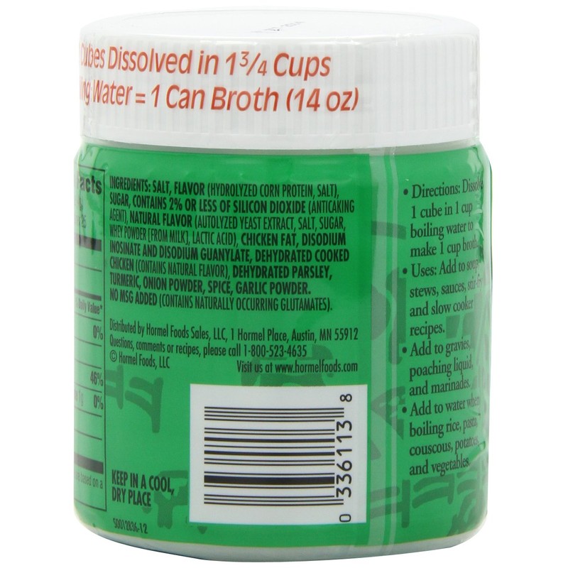 Herbox Bouillon Cubes Chicken 25 cubes, 3.33-Ounce (Pack of 6)