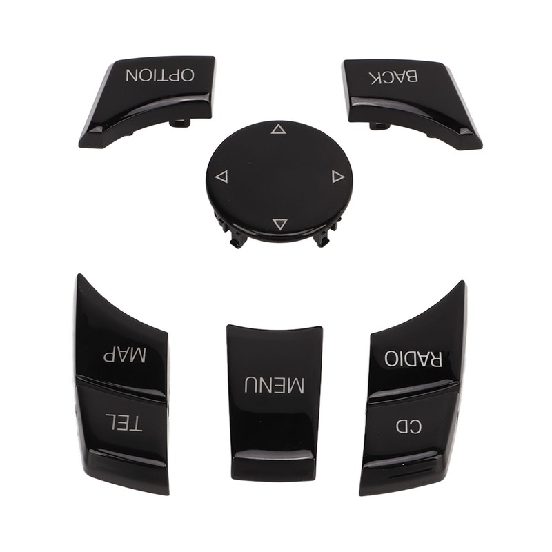 6pcs Multimedia Control Button Multifunction Piano Black Plug and Play