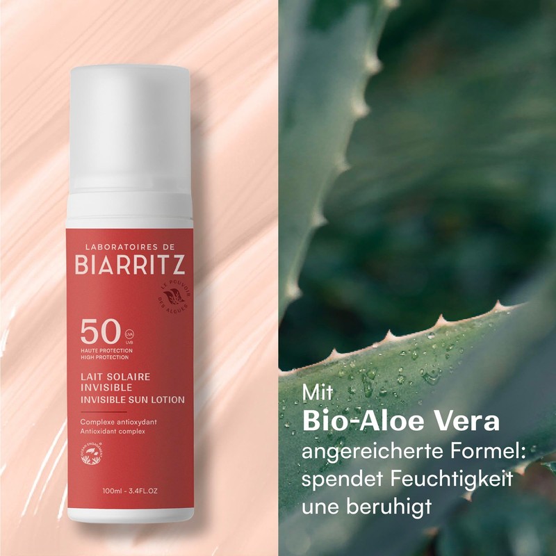 Laboratoires de Biarritz - Satin Sun Lotion SPF50 - Transparent