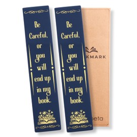InnoBeta Writer Gifts Bookmarks for Women, Men, Set of 2, Funny Gift for Writers - Blue