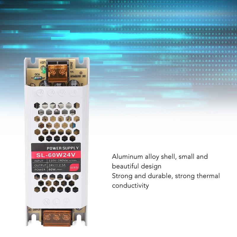 LED Power Supply Switching Driver Adapter Ultra Thin Strip Light