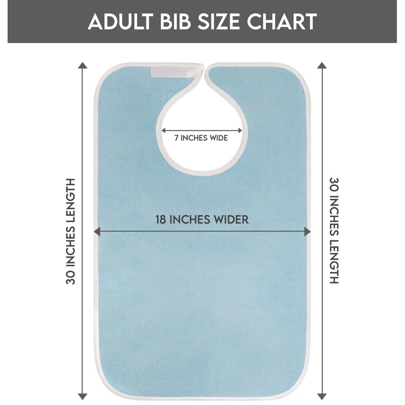 Utopia Towels 3 Pack Premium Unisex Adult Bibs for Elderly