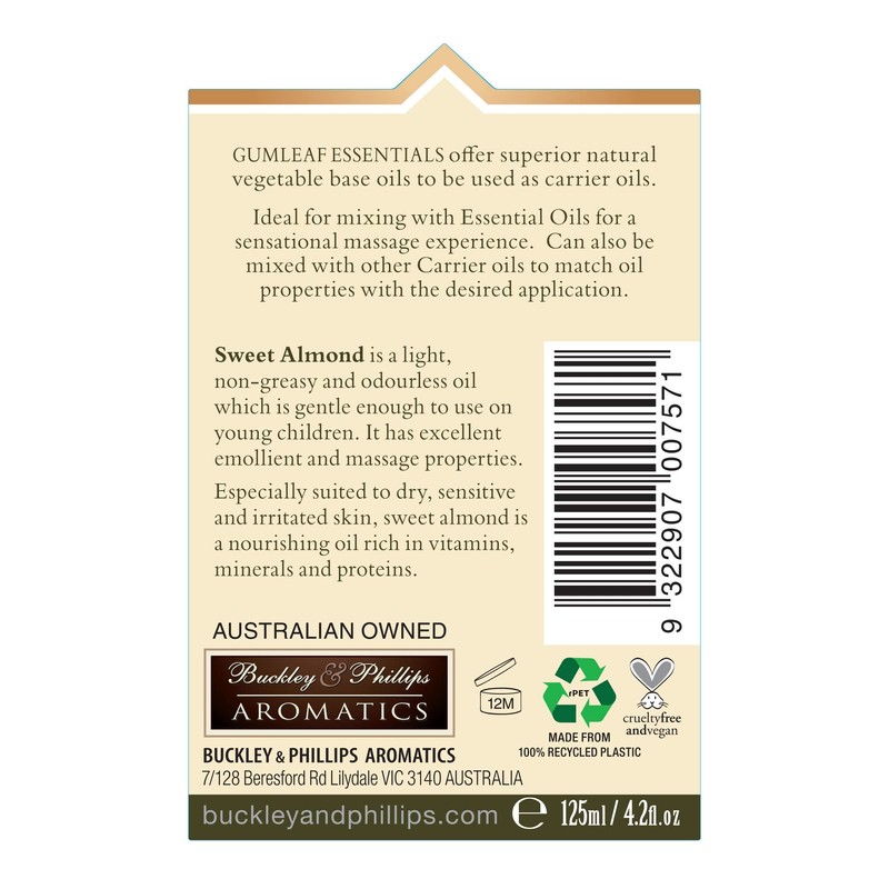 Gumleaf Essentials Gumleaf Essentials Sweet Almond Carrier Oil - 4.2fl