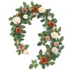 Ling's Moment 5FT Terracotta Artificial Flower Garland Fake Rose Floral