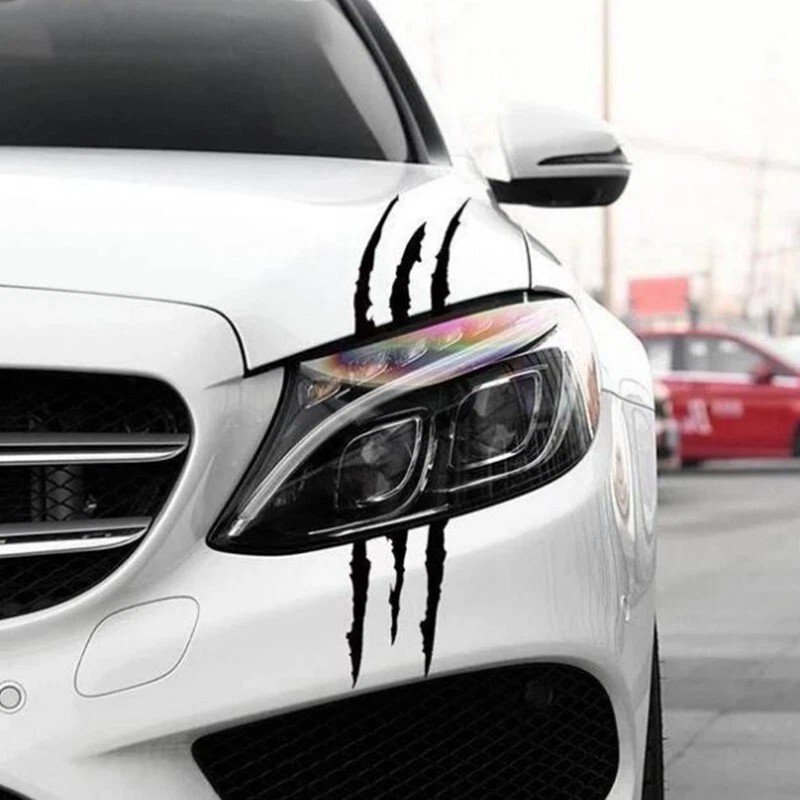Monster 1/2pcs Auto Car Sticker Monster Claw Scratch Stripe Marks