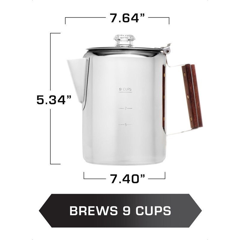 COLETTI Bozeman Induction Coffee Maker — Percolator Coffee Pot, Coffee
