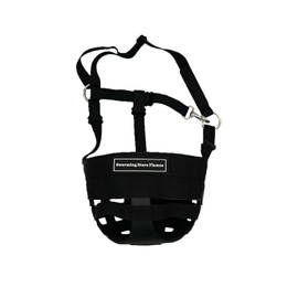 Swarming Stars Flames Horse Grazing Muzzle with Adjustable Straps, Durable, Breathable, Comfortable, and Preventative for Laminitis (M)