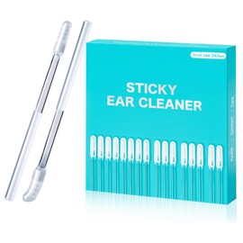 GOKEI 粘着式耳かき棒 耳かき棒 耳かき 粘着 耳掃除 子供 赤ちゃん 耳掃除用 樹脂系の合成ゴム 耳に優しい 耳垢をごっそり取る 綿棒 繰り返し使える 細い3.8mm*1パック(24本)