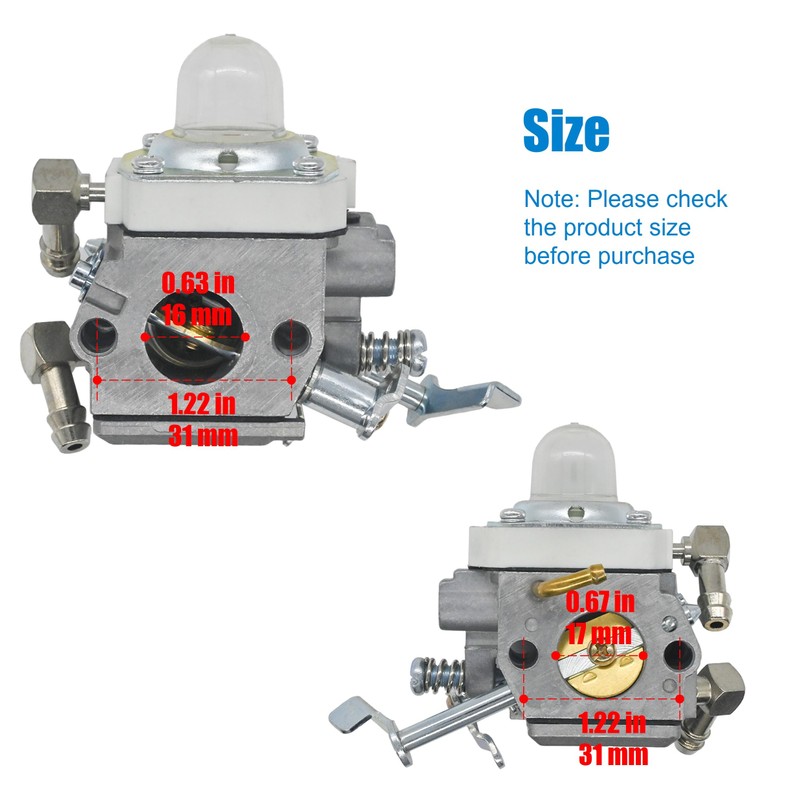 16100-ZDJ-V72 Engine Carburetor Replacement for Honda GX120RT hda-329,Replacement for Wacker