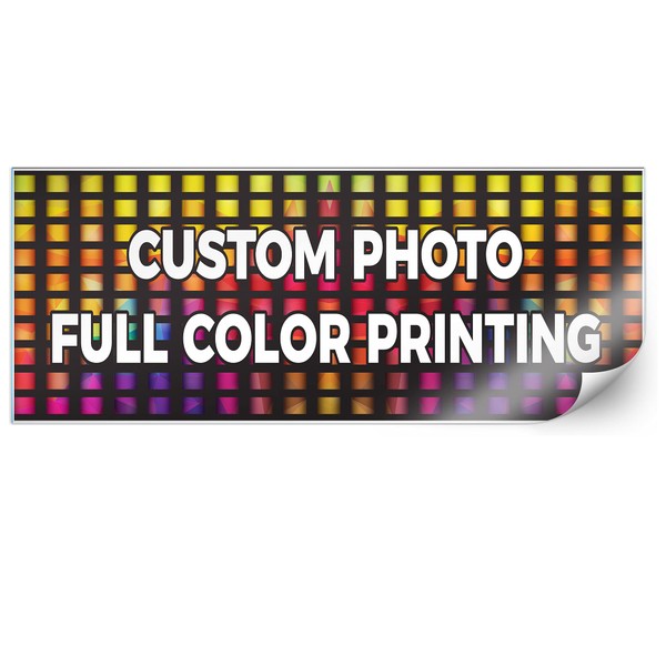 VictoryStore Custom Bumper Sticker, 3x11.5 Inches, Bulk Custom Logo Bumper