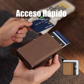 Carteras de Hombre,Cartera para Hombre,Billetera Tarjetero Hombre,Carteras para Caballero,Carteras para Caballero Rfid,Regalos para Hombre