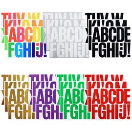 3 Inch Large Alphabet Stickers Vinyl Adhesive Letters 288 Pieces