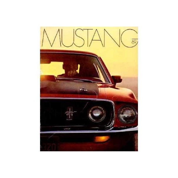 1969 Ford Mustang Sales Brochure Literature Book Piece