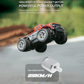 Remote Control Car 2.4GHz 1/20 All Terrain Remote Control Short Truck 25KM/H High Speed Off Road Car with LED Light Full Proportional Throttle 3 Battery