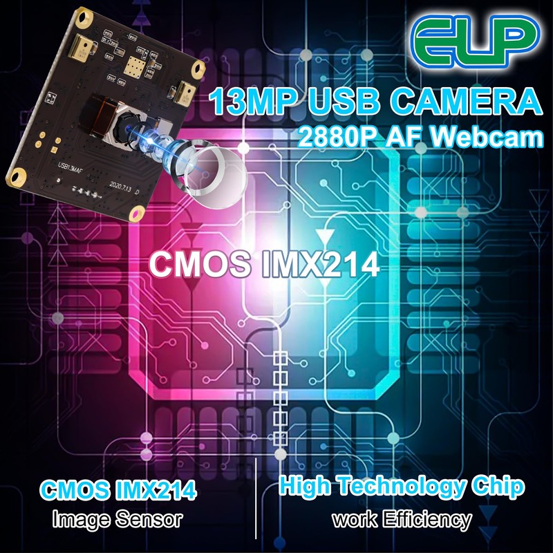 13MP Webcam Autofocus Usb Camera Module,Ultra HD 3840X2880 Web Cam