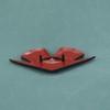 2Pc 1962 1963 Chevy Impala Belair Front Fender Emblem 3D