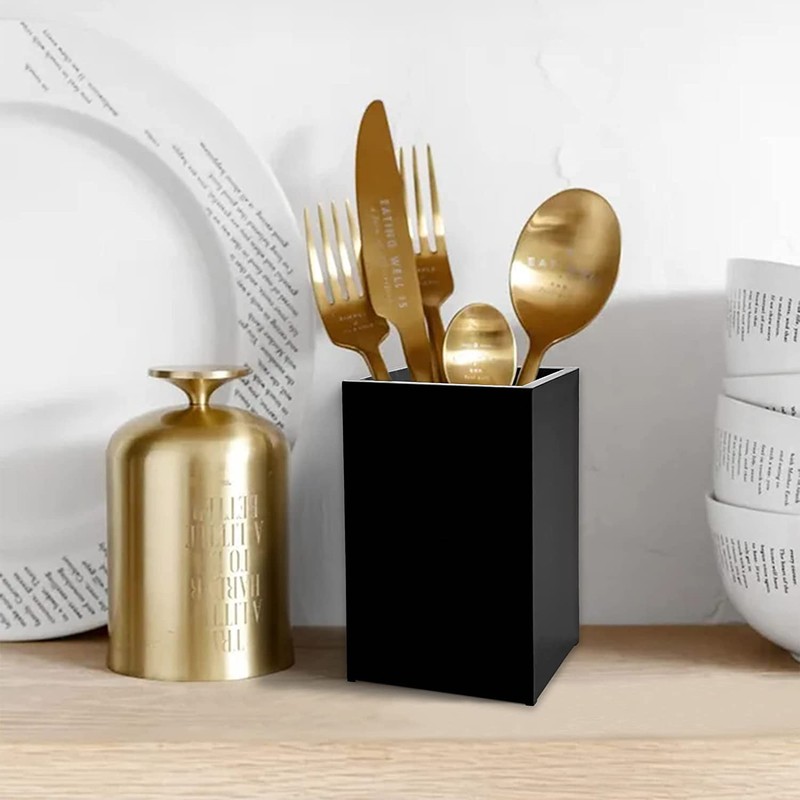 BLITZ SAT-USA Black Acrylic Pen Holder (2 PCS) - Pen