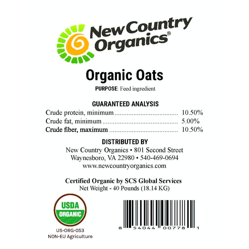 New Country Organics | Organic Oats | Certified Organic and