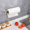 Gewtur Single Hand Operable Paper Towel Holder Under Cabinet with