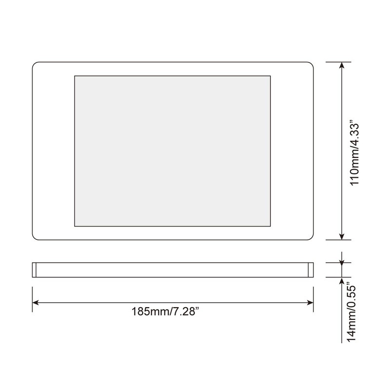 Dream Lighting 12V DC LED Rectangle Ceiling Under Cabinet Kitchen