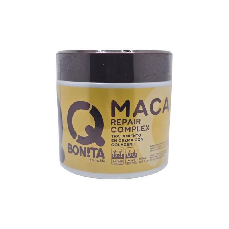 Q Bon!ta Tratamiento En Crema Colágeno Repara Cabello 500ml