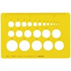 Uchida Template No.103M Circular Ruler with Ink Edge 1-843-0113