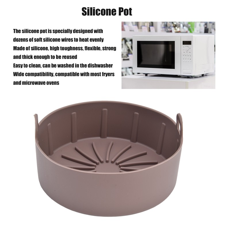 Silicone Pot Reusable Practical Even Heat Easy to Clean Flexible