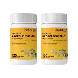 뉴질랜드 Natural NZ 네추럴엔젯 프리미엄 프로폴리스 1000mg 120연질캡슐 2팩 Natural NZ Premium Propolis 1000mg 120 Soft Capsules 2 Packs