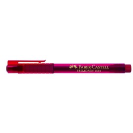 Faber-Castell Pen Broadpen 1554Fineliner Pens Pack of 6, Red