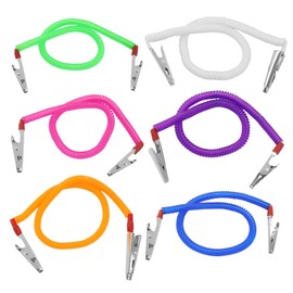 Waziaqoc 6PS Dental Napkin Clips, Mixed Color Bib Holder Clip Silicone Colorful Dentist Clip Napkin Holder