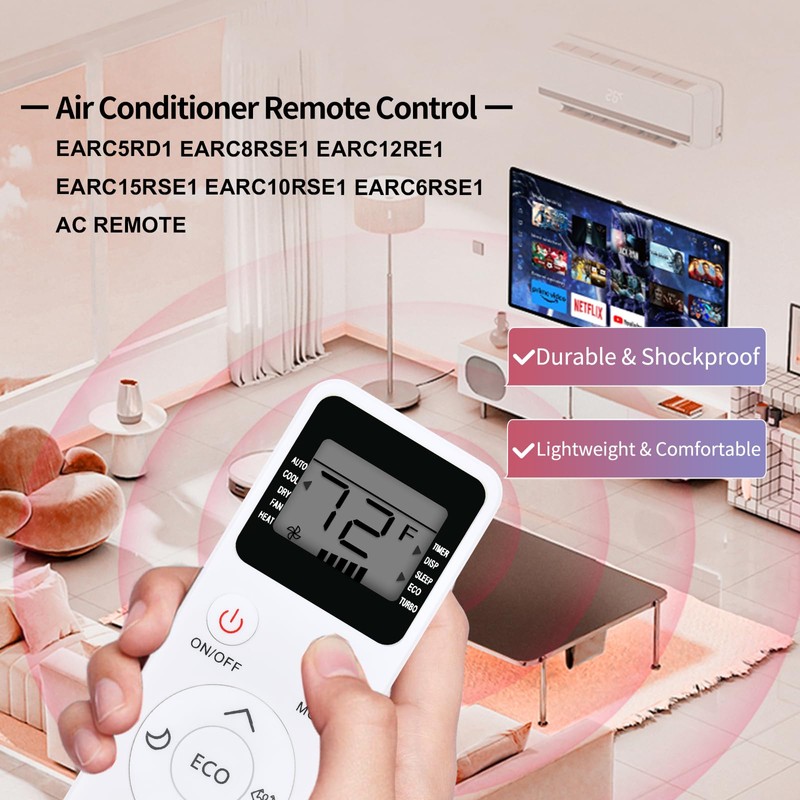 WDZP New AC Remote Control Replacement for Vremi EQK Elgin