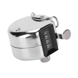 2 Piezas de Mano Pitch Click Hand Tally Counter, Contador de Contador Manual, Contador de Mano de Metal de Acero Inoxidable Contador de Números para Row People Lap Knitting