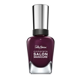 Sally Hansen Complete Salon Manicure Nail Polish Colour 660 Pat on the Black Dark Plum / Purple 15 ml