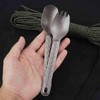 Titanium Spoon Camping Fork Camping Utensils Camping Spork with Non-Slip